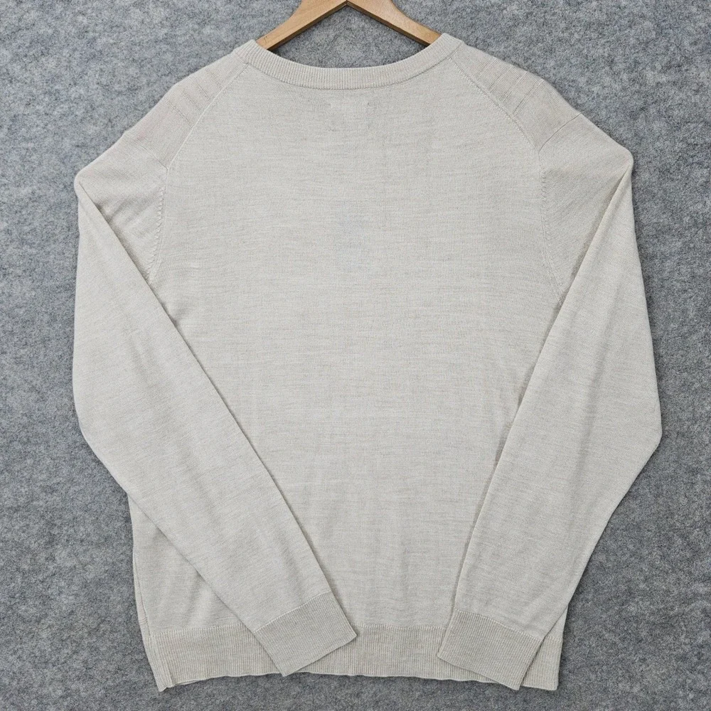 NEW Stafford Sweater Men's Taupe XL Wool Blend Textured Long Sleeve Pullover NWT